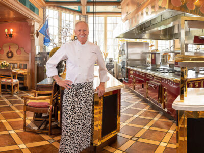 Chef Patrick O’Connell in the kitchen at the Inn at Little Washington