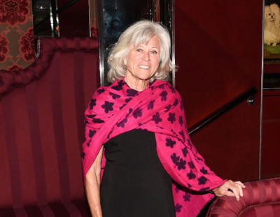 Photographer Mary Hilliard, pretty in pink at Quest's 400 Party