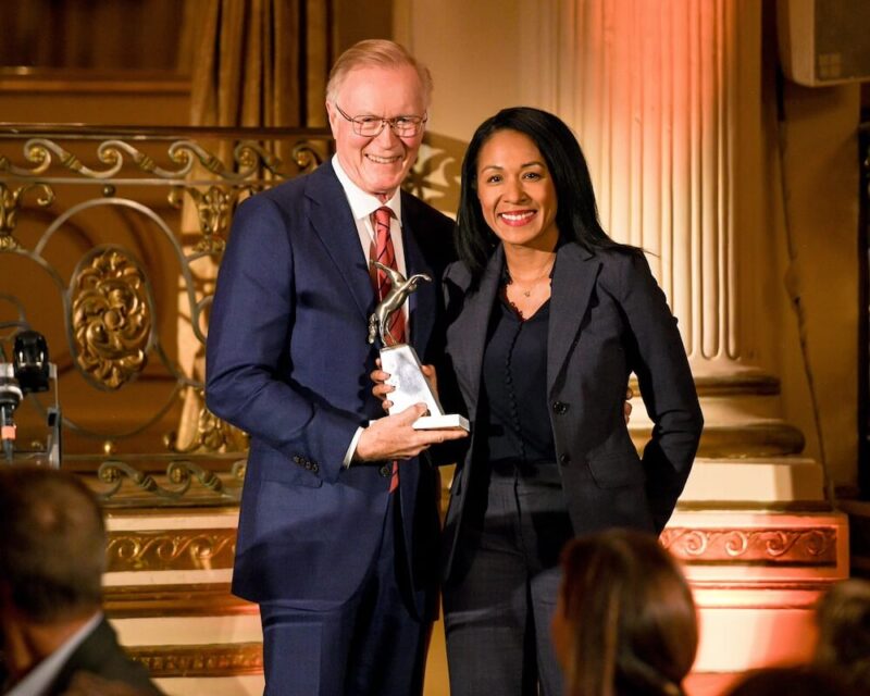Chuck Scarborough and First Deputy Commissioner Tania Kinsella at The 2024 ASPCA Humane Awards Luncheon