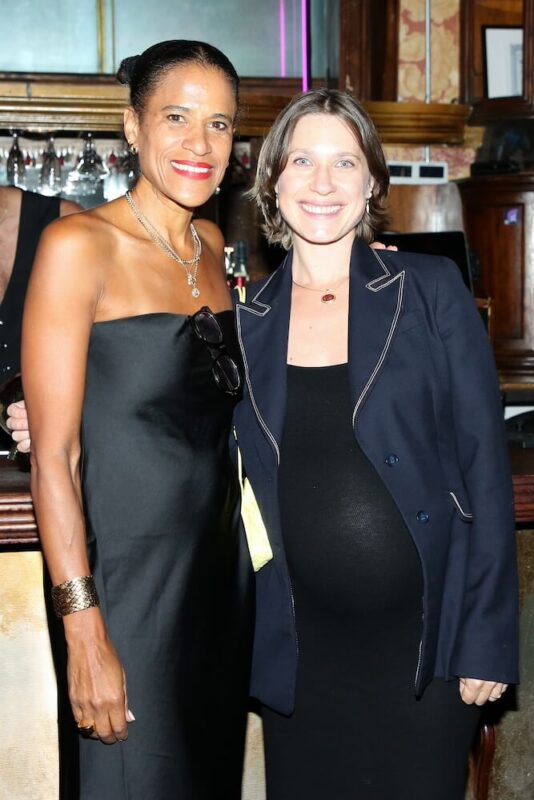 Isolde Brielmaier and Martha Moldovan at Baxter St @ The Box Benefit Celebrating Mark Ronson, KAWS, and Julia Chiang and Naima Green