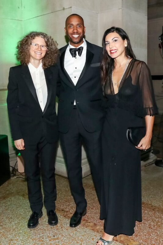 Dana Schutz, Rashid Johnson and Sheree Hovsepian at the Art & Artists Gala for The Met Collection 2024