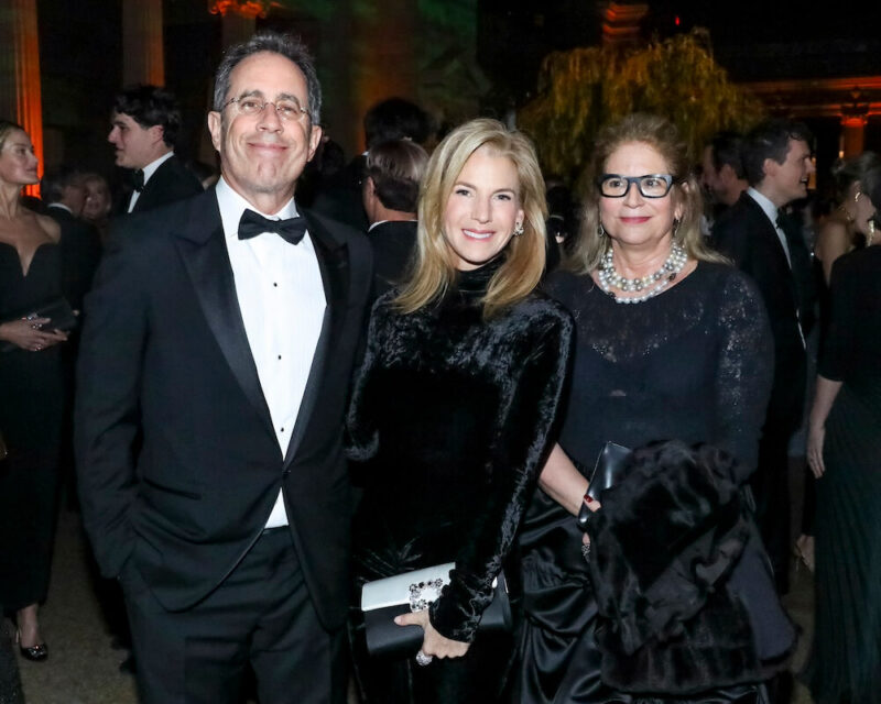 Jerry Seinfeld, Jessica Seinfeld and Ann Tenenbaum at the Art & Artists Gala for The Met Collection 2024