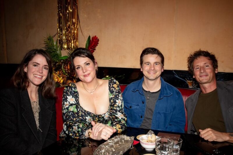 Abbi Jacobson, Melanie Lynskey and Jason Ritter at DÔEN’s Annual Planned Parenthood Fundraiser hosted by Justine Lupe and Eleonore Toulin