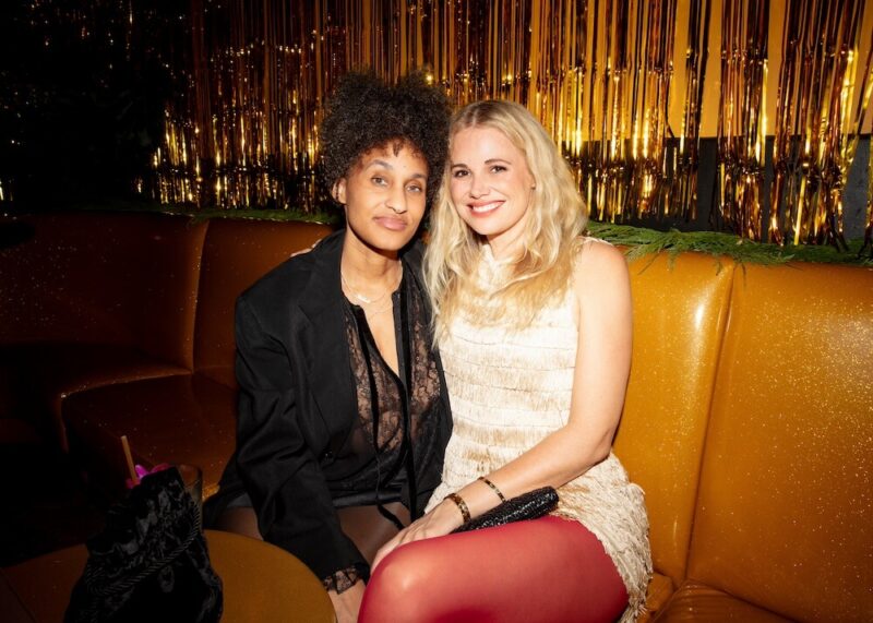 Dr. Akliah Cadet and Katherine Kleveland at DÔEN’s Annual Planned Parenthood Fundraiser hosted by Justine Lupe and Eleonore Toulin