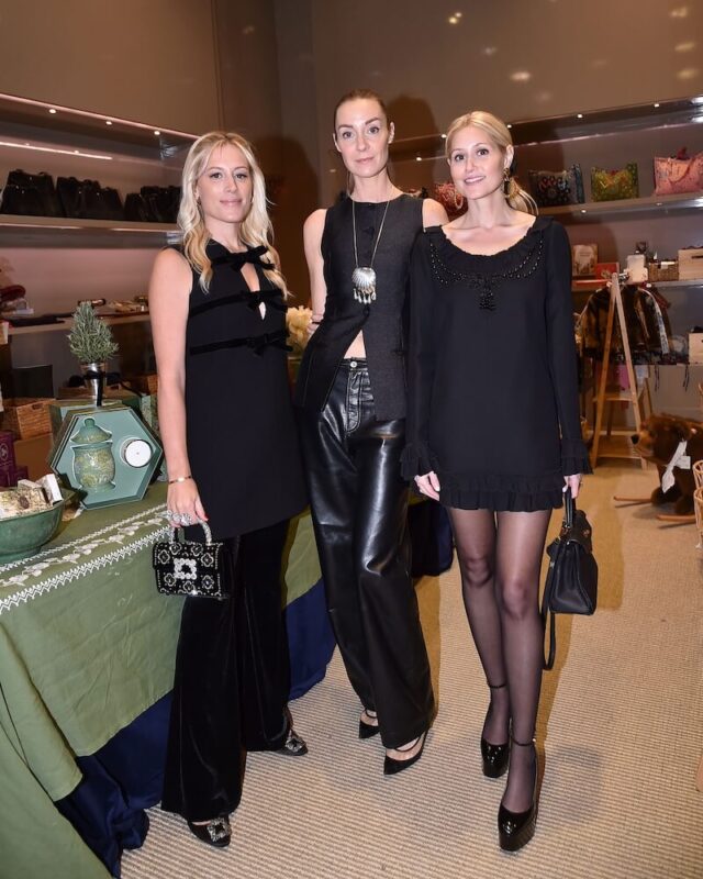 Meghan Klopp, Alexandra Mack and Brooke Kennan at the Kinderbrook Home festive fête at Holiday on Madison hosted by Brooke Kennan, Meghan Klopp & Alexandra Mack.