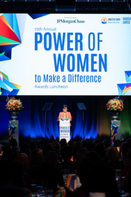 Grace Bonilla speaking at the 2025 United Way of New York City Power of Women to Make a Difference awards luncheon