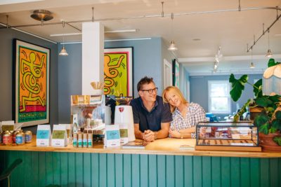James and Nicola Stephenson at their oHHo store in Bedford, NY.
