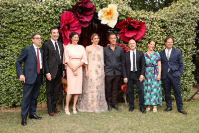 Antonio Monda, Cary Davis, Cecilia Alemani, Margherita Marenghi Vaselli, Matteo Garrone, Mark Robbins, Elizabeth Rodini, Adam D. Weinberg at the American Academy in Rome Celebrate the McKim Medal Gala