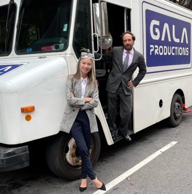 Gala Productions founder, Alexandra Lind Rose, and president, James Hallquist with their event truck