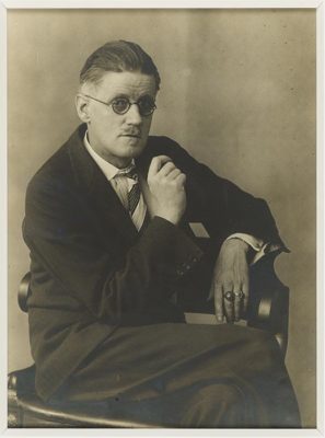 Portrait of James Joyce in 1928 by Berenice Abbott (1898-1991). Photo courtesy of The Morgan Library & Museum