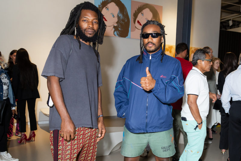 Dominique Purdy and Josué Thomas at LARRY GAGOSIAN & JEFFREY DEITCH: 100 YEARS CRAIG ROBINS COLLECTION: TWO OF THE SAME KIND