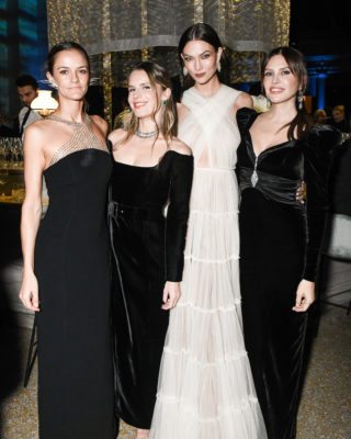 Charlotte Santo Domingo, Eugenie Niarchos, Karlie Kloss and Dasha Zhukova Niarchos at the 2022 Acquisitions Gala