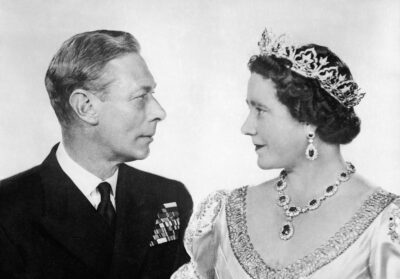 King George VI and Queen Elizabeth commemorating their 25th wedding anniversary.