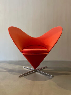 Red heart-shaped chair
