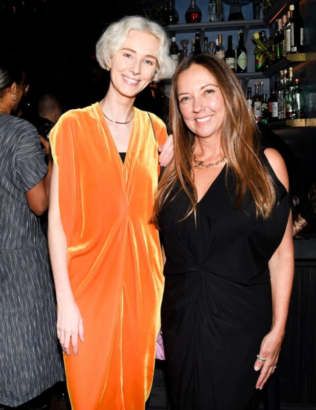 Caroline Newton and Robin Standefer at Roman and Williams celebrates Zero + Maria Cornejo at La Mercerie