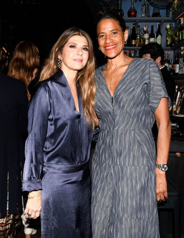 Marisa Tomei and Isolde Brielmaier at Roman and Williams celebrates Zero + Maria Cornejo at La Mercerie