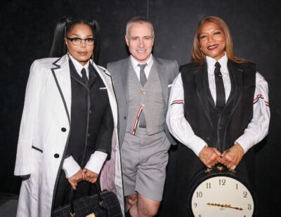 Janet Jackson, Thom Browne and Queen Latifah at the Thom Browne Men’s and Women’s Fall 2024 Collection
