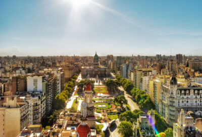 Aerial view of Buenos Aires, Argentina