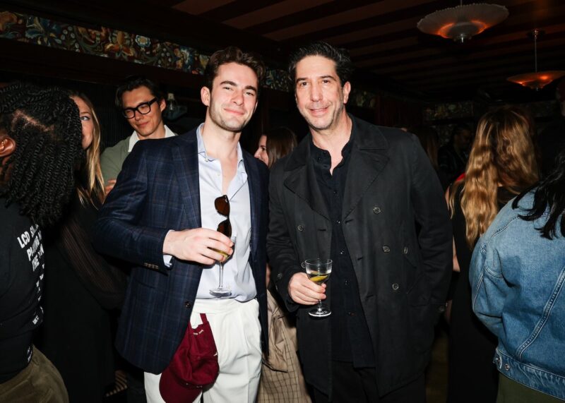 Christian Rudd and David Schwimmer at Raf’s Celebrates One Year
