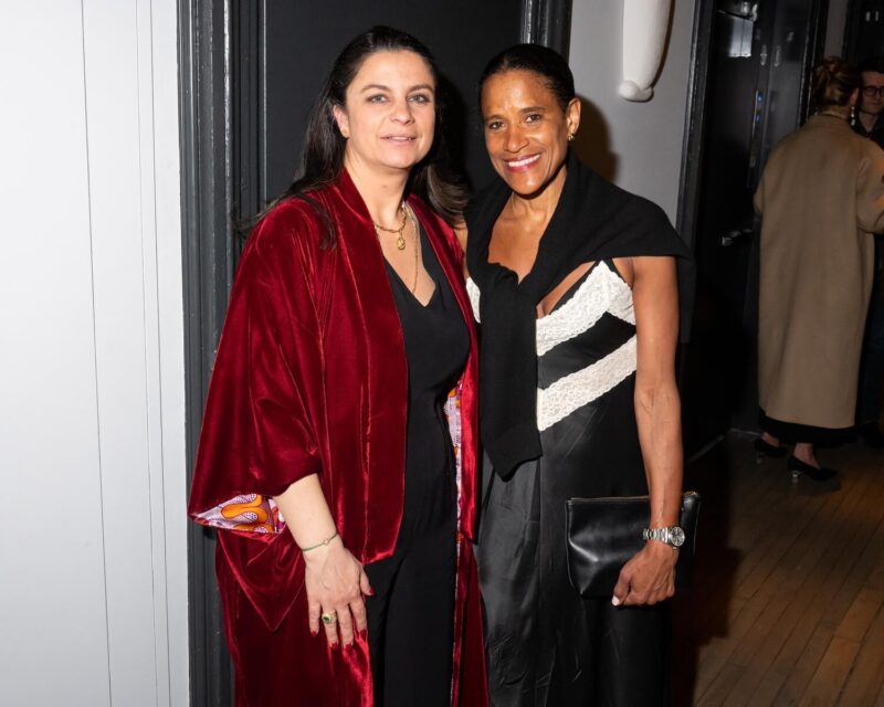 Diane-Sophie Lanselle and Isolde Brielmaier at the Mellerio Dinner Hosted by Dianna Agron in NYC