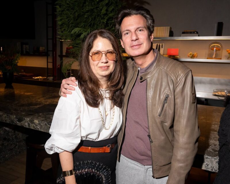 Marion Fasel and Adam Glassman at the Mellerio Dinner Hosted by Dianna Agron in NYC