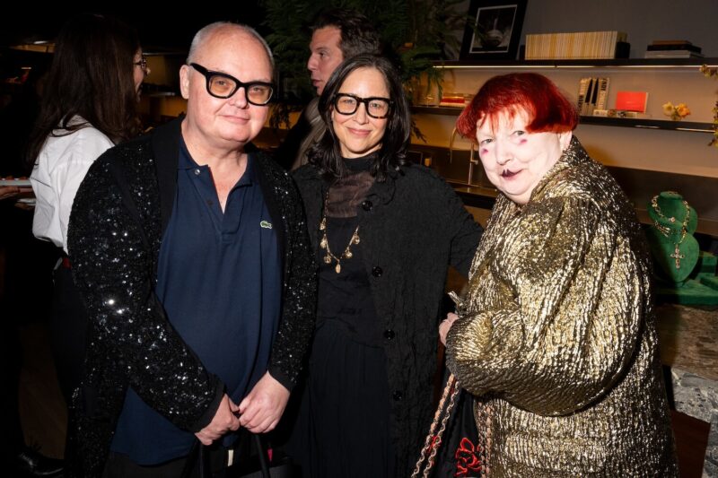 Mickey Boardman, Jennifer Shanker and Lynn Yaeger at the Mellerio Dinner Hosted by Dianna Agron in NYC