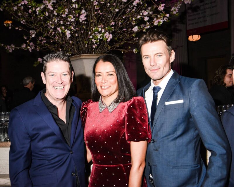 Eddie Roche, Keytt Lundqvist and Alex Lundqvist at the 2024 YoungArts New York Gala