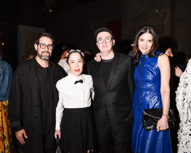 José Parlá, Sharon Coplan Hurowitz, KAWS and BJ Topol at the 2024 YoungArts New York Gala