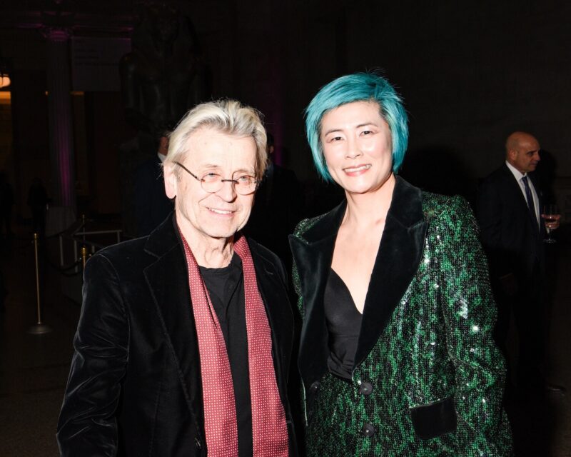 Mikhail Baryshnikov and Jennifer Koh at the 2024 YoungArts New York Gala