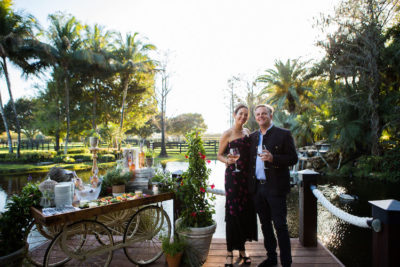 Joey and Marc Wölffer at the Wölffer Estate party in Wellington, Florida
