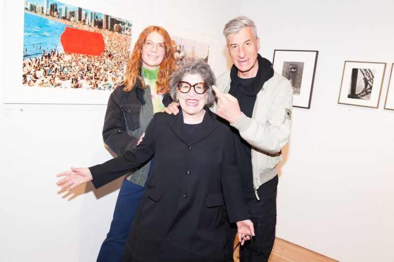 Annie Forrest, Janet Borden and Maurizio Cattelan at The 2024 Photography Show Presented by AIPAD