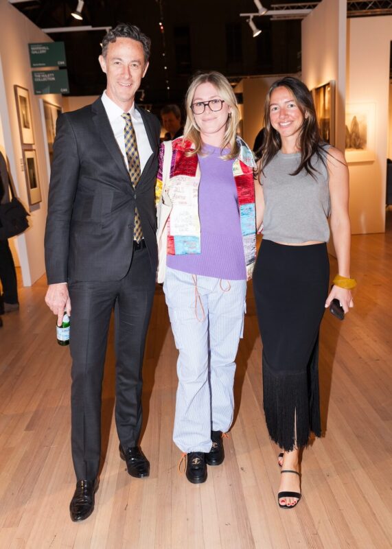 Darius Himes, Olivia Kramer and Chandler Mills at The 2024 Photography Show Presented by AIPAD