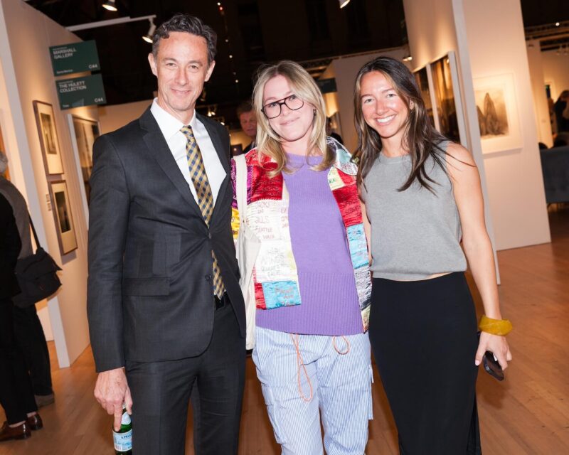Darius Himes, Olivia Kramer and Chandler Mills at The 2024 Photography Show Presented by AIPAD