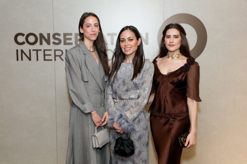 Julia Arnhold, Kelsey Rudine and Lauren Singer at the Conservation International 2024 Gala