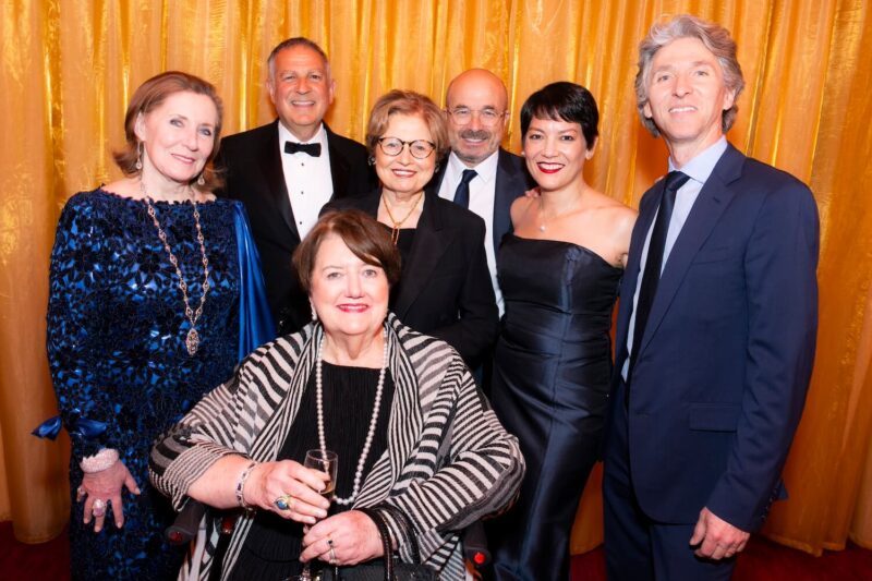 Ann Ziff, Paul J. Sekhri, Sarah Billinghurst Solomon, Deborah Borda, Guest, Anne Akiko Meyers and Damian Woetzel at the Young Concerts Artists’ 63rd Annual Gala.