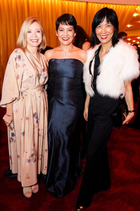Rondi Charleston, Anne Akiko Meyers and Julie Choi at the Young Concerts Artists’ 63rd Annual Gala.